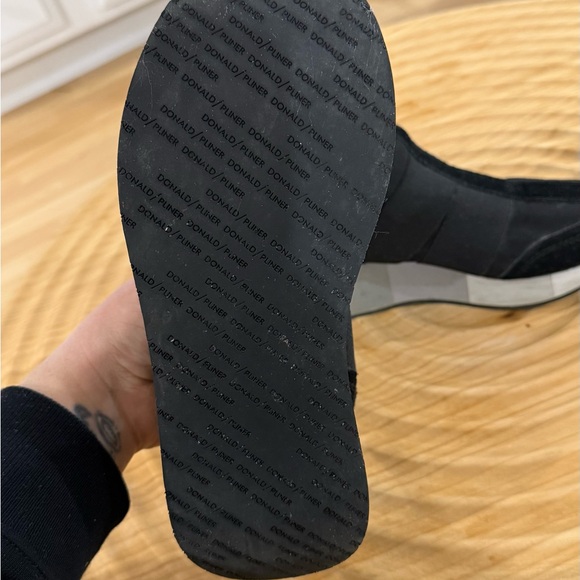 Donald J. Pliner Black and Gray Athletic Shoes - Picture 4 of 4